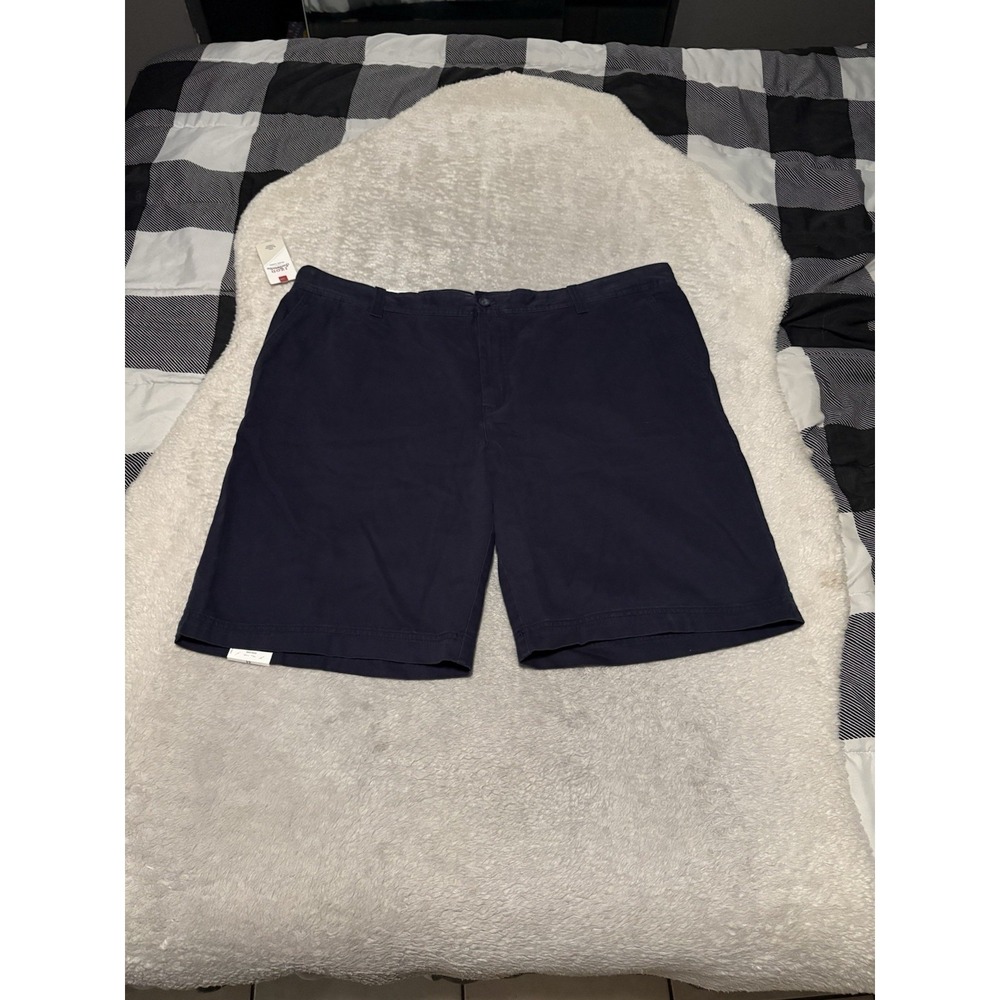 New Nautica Relaxed Saltwater Navy Chino Shorts Size 44 10.5" Inseam NWT Stretch